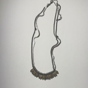 Elegant Silver and Gold Mini Pegasus Necklace. Stella and Dot.